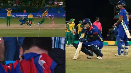 nepal fans shell-shocked, players left inconsolable as team falls short of historic south africa t20wc win by 1 run