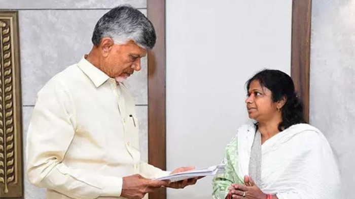 chief minister naidu announces rs 5 lakh aid, monthly pension for woman 'harassed' by previous ysrcp government
