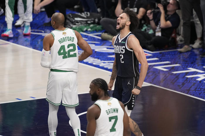 celtics knocked down hard by mavericks in game 4 of nba finals, but go home with chance to clinch