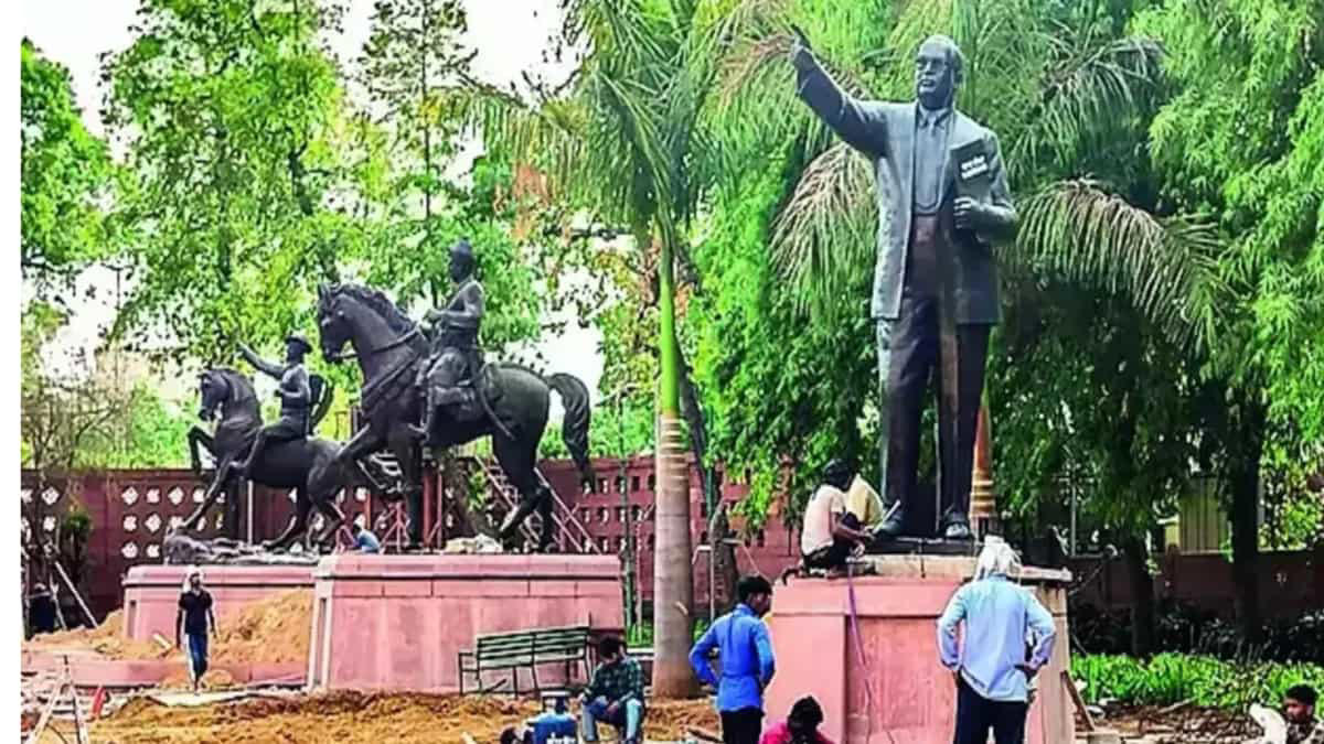 parliament statues relocated to ensure they are not in prominent place for mps to protest: congress