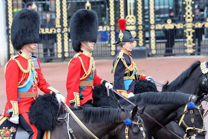 prince william rides on horseback at trooping the colour — see which royals joined him