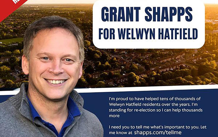 grant shapps among the tory candidates that appear to have airbrushed their tory affiliation