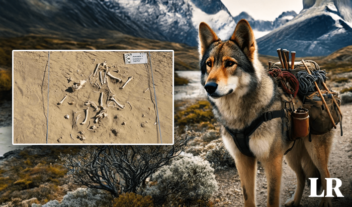 científicos descubren en sudamérica los restos fósiles del primer perro utilizado como animal de carga