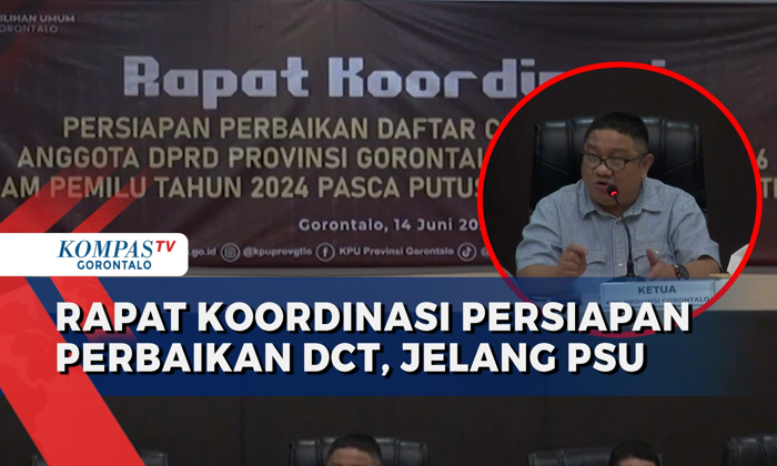 jelang psu dapil gorontalo 6, kpu provinsi gorontalo gelar rapat koordinasi persiapan perbaikan dct