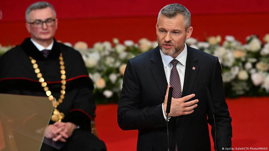 slovakia: fico ally pellegrini sworn in as president