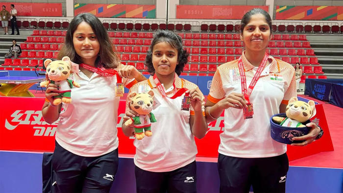 indian women's tt team bags bronze at brics games