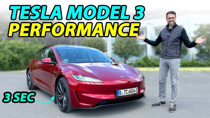 new tesla model 3 performance: a porsche taycan for half the price?