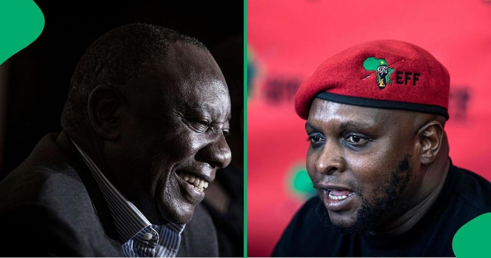 no brainer: eff chief whip shivambu to file motion against re-elected president ramaphosa