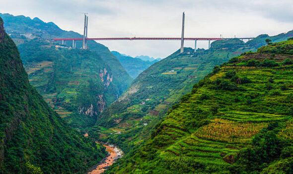 The world's tallest bridge in the clouds that cost £111m to build