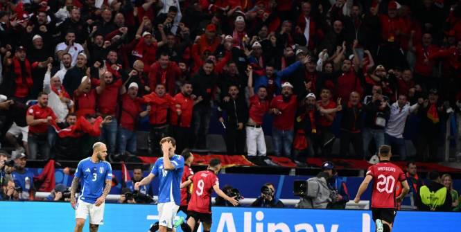 l'albanie surprend l'italie avec le but le plus rapide de l'histoire de l'euro