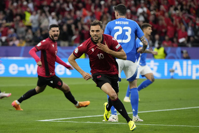 albania scores after 23 seconds for quickest ever goal at the european championship