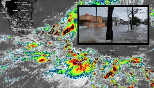 impresionantes lluvias causan inundaciones en el sureste de méxico