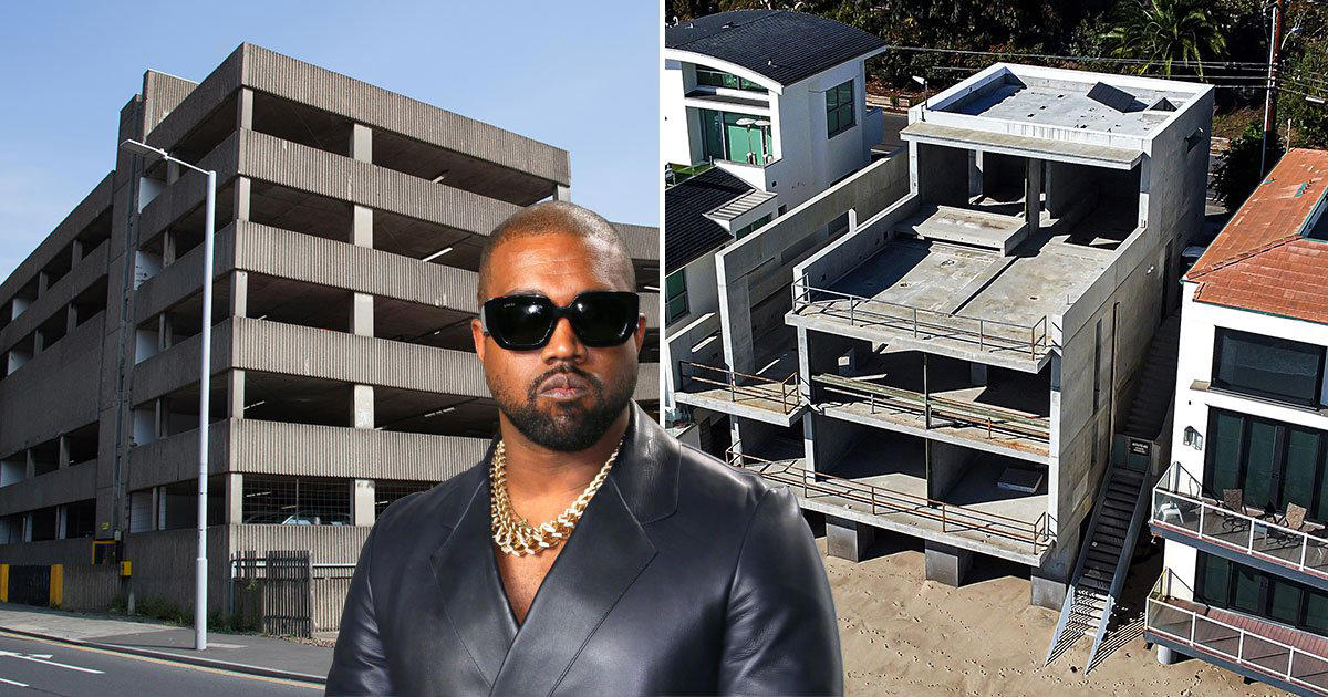 kanye west's malibu mansion turned from 'architectural treasure' to a 'ncp car park'