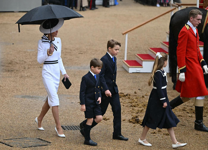 prince louis shows off his dance moves during trooping the colour