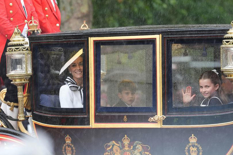 princess charlotte's touching act during carriage ride to stop rain ruining trooping parade