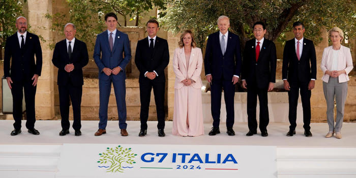 g7-ledare: kina möjliggör rysslands krig mot ukraina