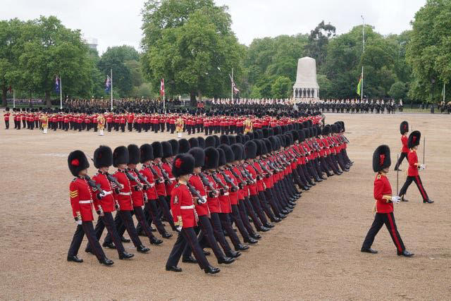 in pictures: military pomp of trooping the colour marks kate’s return