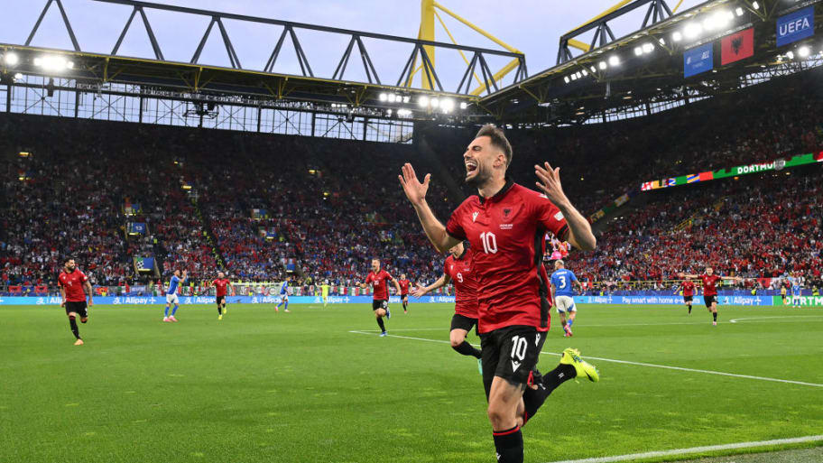 albania score fastest goal in european championship history