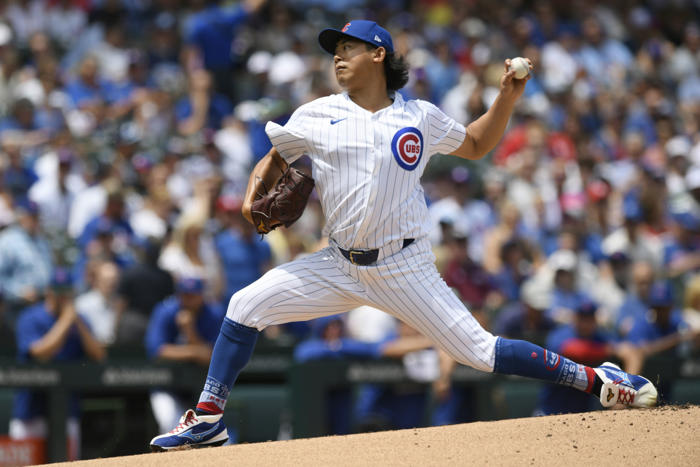 imanaga pitches 7 solid innings as the cubs beat the cardinals 5-1