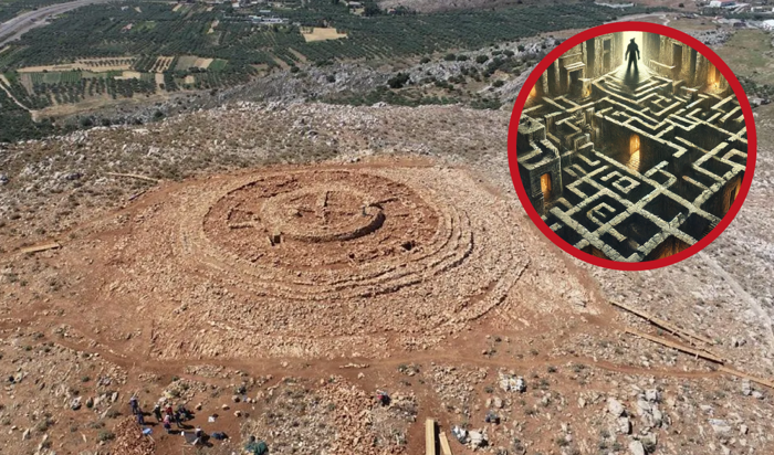 descubren un laberinto de 4.000 años de antigüedad en creta: justo el lugar del minotauro en la mitología