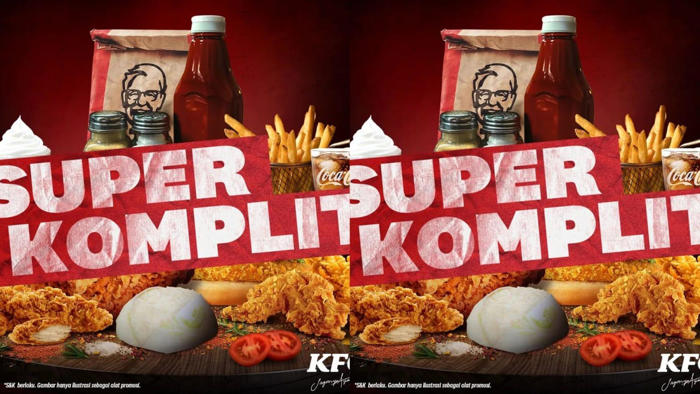 promo kfc 18-30 juni 2024,1 ayam or + 1 nasi + 1 colonel burger + 1 mocha float rp 54 ribuan