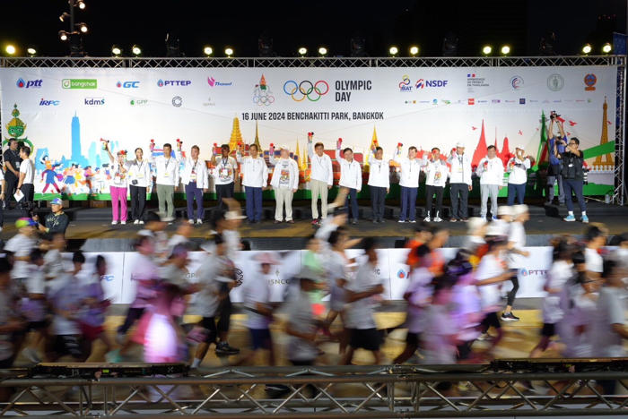 นักวิ่งกว่า 6,000 คน ร่วมวิ่ง โอลิมปิกเดย์ 2024 ฉลองก่อตั้งครบรอบ 130 ปี