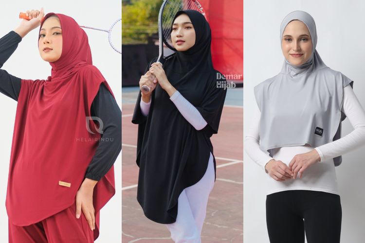 3 rekomendasi jilbab sport menutup dada, tetap syari saat olahraga!