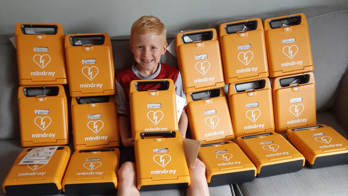 coach and son's defibrillator plea after fundraising