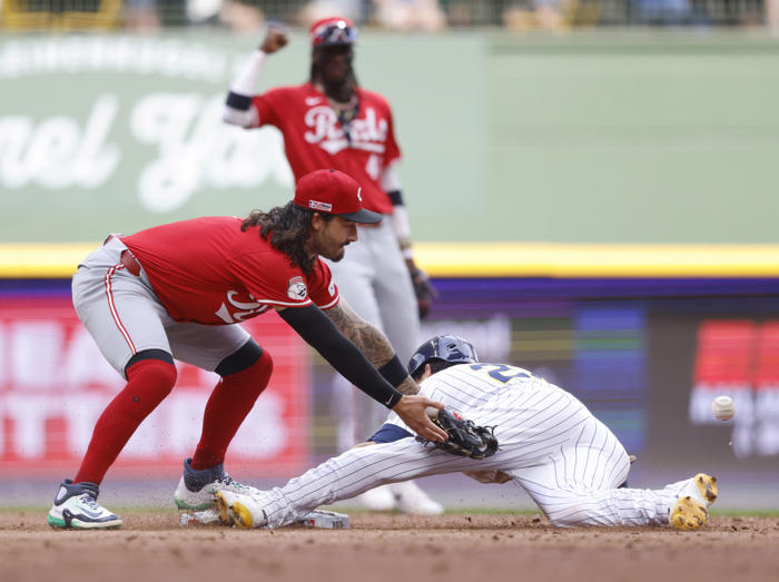 ortiz and wilson lead brewers to 3-1 win over the reds