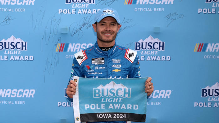 nascar at iowa qualifying results, starting lineup: kyle larson wins pole for the inaugural iowa corn 350