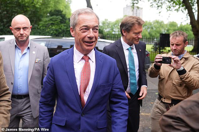 farage brags there will be 'warfare in the tory party within a week'