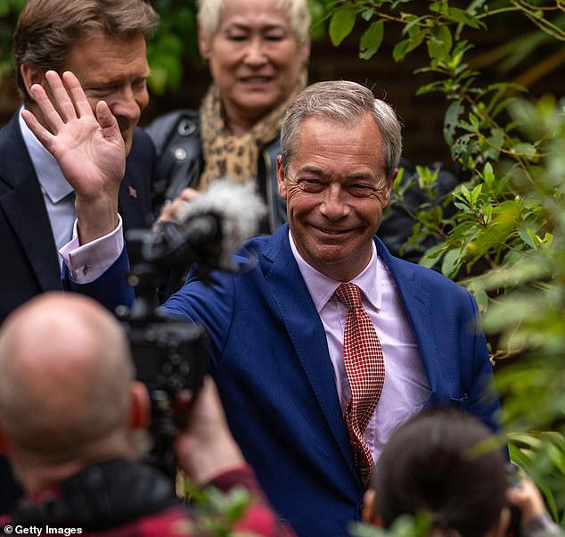 farage brags there will be 'warfare in the tory party within a week'