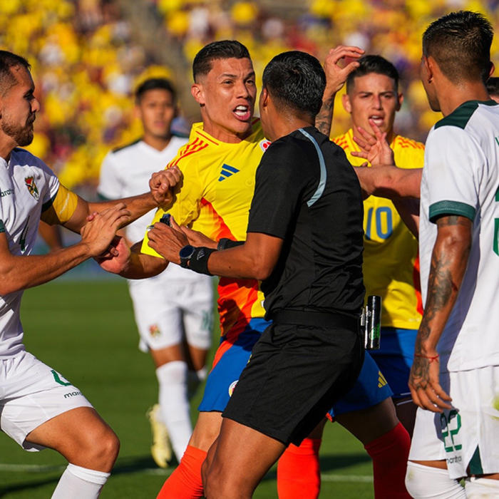 video: jugadores de colombia y bolivia se van a los golpes en partido amistoso
