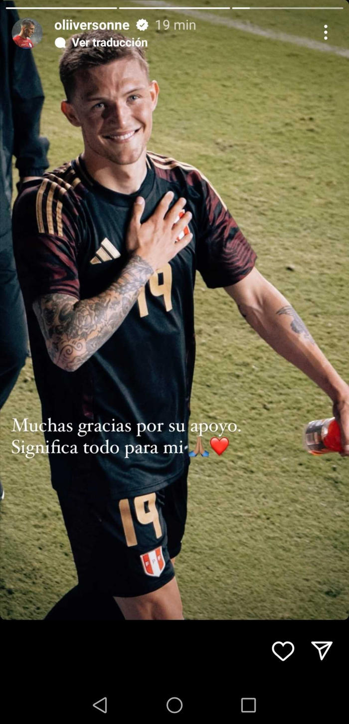 sonne y su conmovedor mensaje tras ser convocado en la selección peruana para la copa américa 2024
