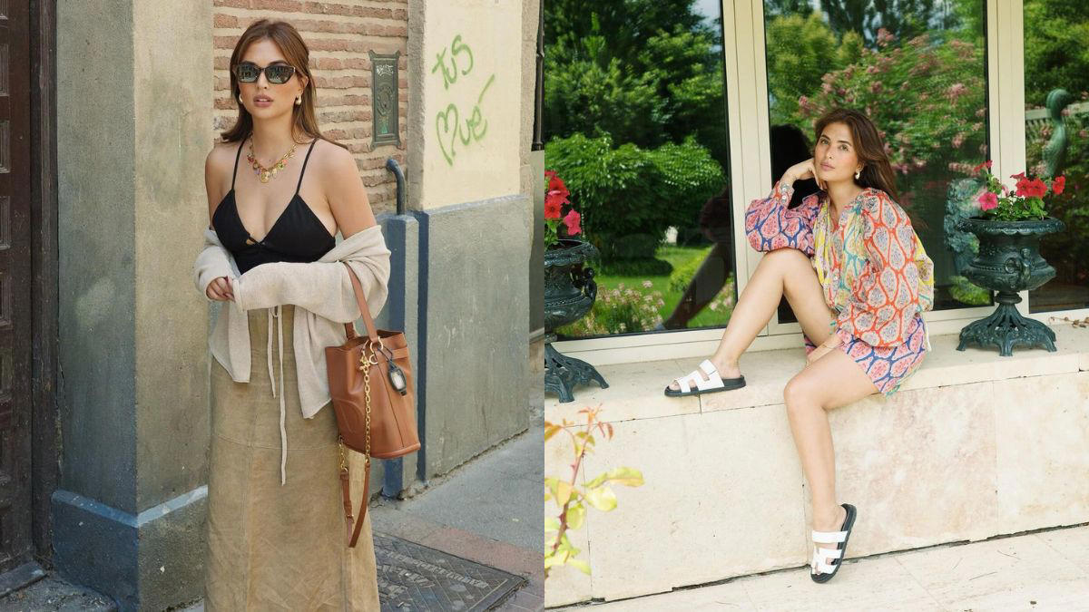 sofia andres' summer ootds in madrid are a masterclass in dressing elegantly for travel