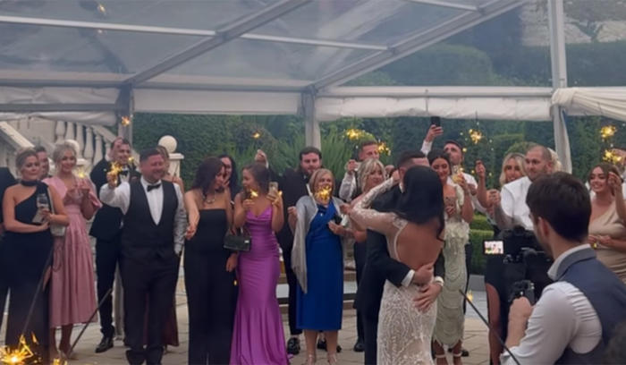 pics: irish international soccer star ties the knot with gaa royalty on the guestlist
