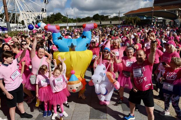 Seafront Turns Pink As Runners, Walkers And Wheelers Take On Race For Life