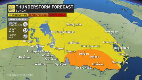 storm, wind potential reignites in manitoba and northwestern ontario