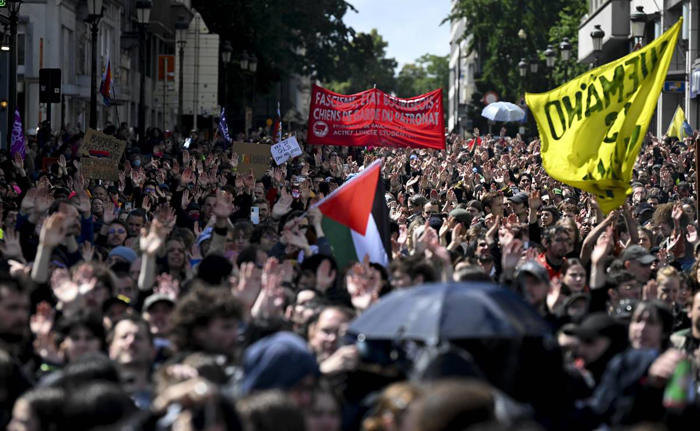 marchan contra la ultraderecha en bruselas por el resultado de las elecciones europeas