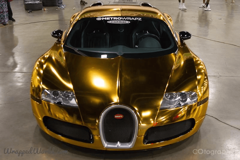 Under the Hood of the Golden Bugatti Veyron