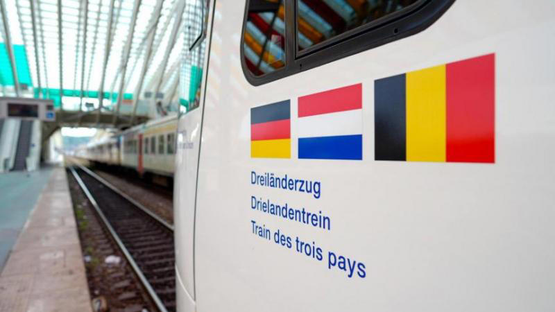 du retard pour le lancement du train des trois pays, qui doit passer par la belgique