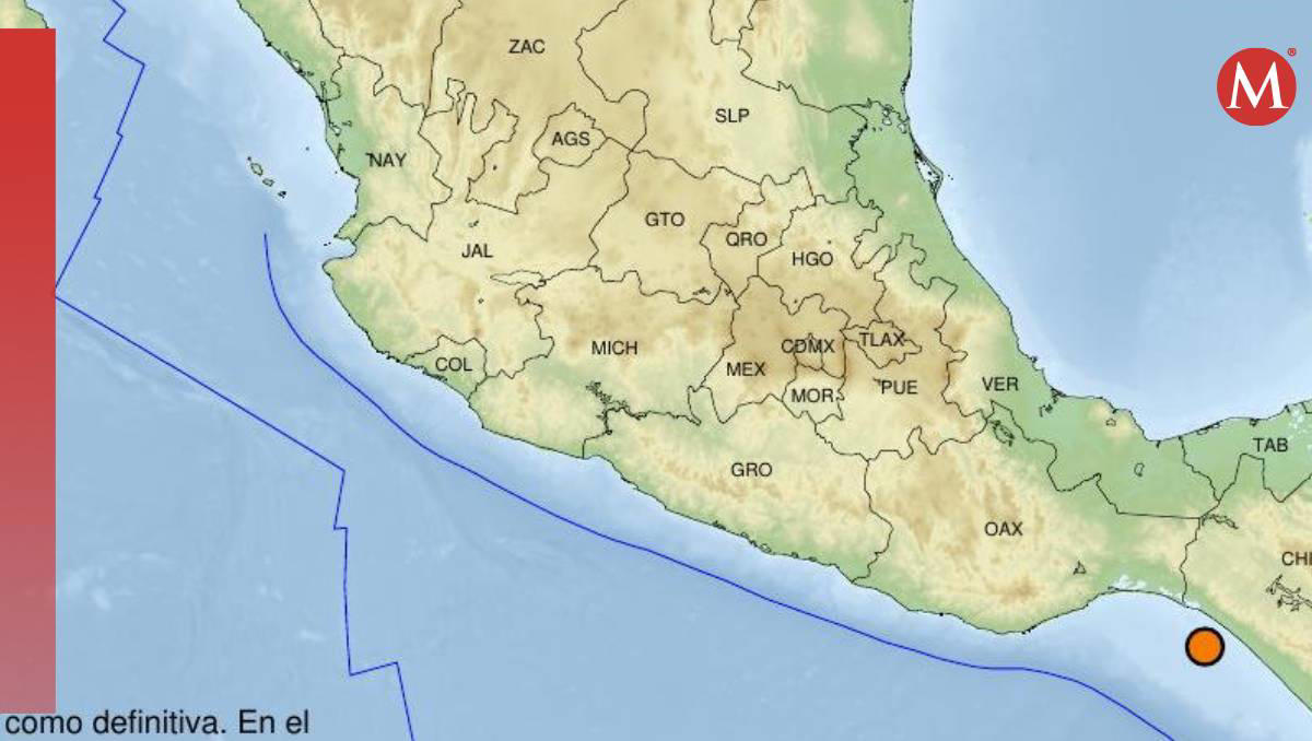 sismo de magnitud 4.1 se registra en pijijiapan, chiapas hoy 16 de junio