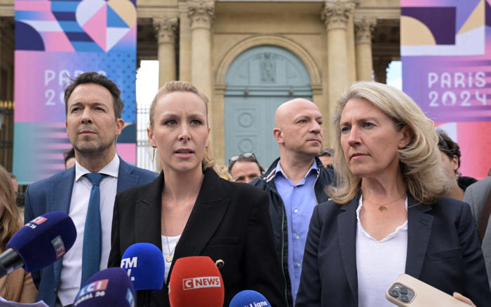 marine le pen calls opponents ‘islamo-leftists’ and an ‘abomination’ for france