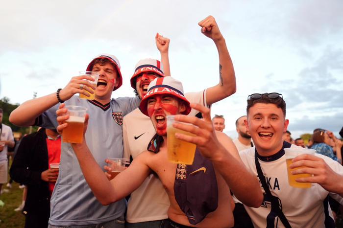 the best faces england fans pulled during win over serbia at fan park in germany