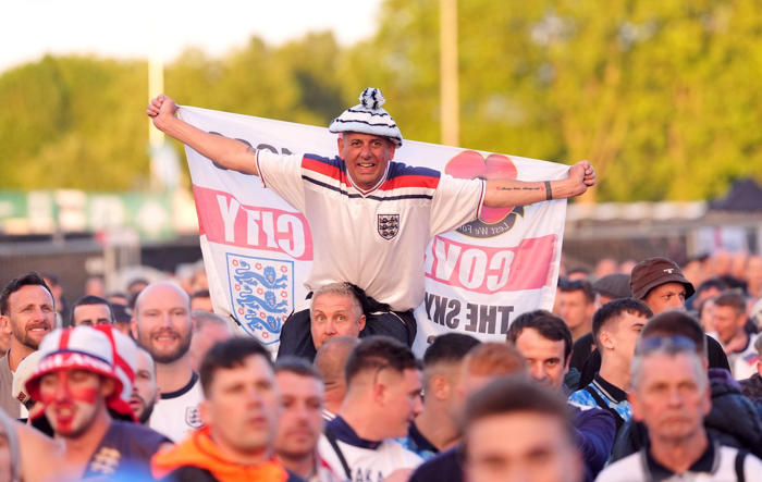 the best faces england fans pulled during win over serbia at fan park in germany