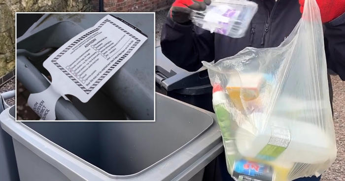 outrage at council's 'petty tags of shame' on families' overflowing bins