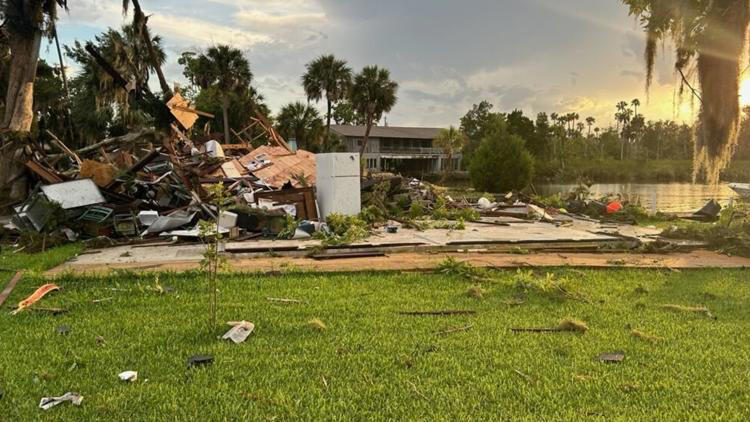 Father's Day tornado in Crystal River causes damage to unoccupied ...