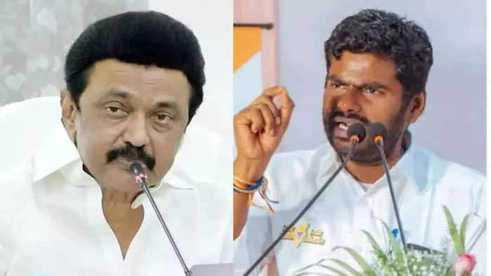 no grounds to question bjp: annamalai reacts to stalin's remarks over pm modi's constitution gesture