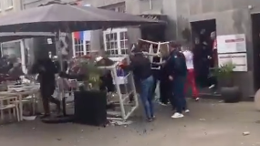 em-eklat! england-hooligans überfallen serben in lokal