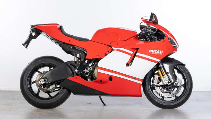 there's a motogp-derived ducati desmosedici rr up for sale right now